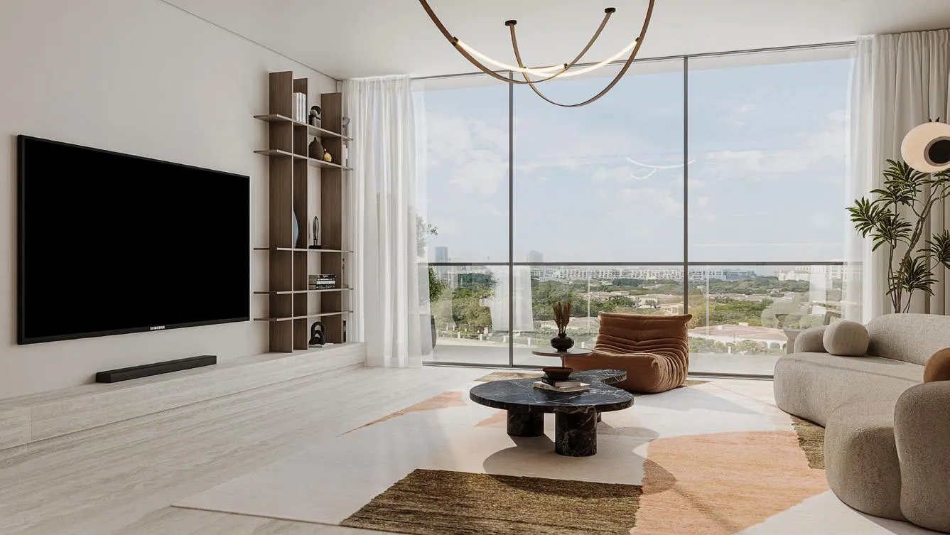 STAX apartment living room interior